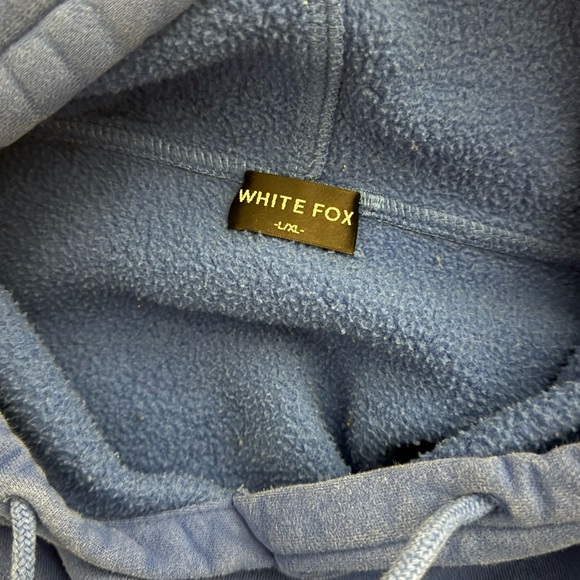 White Fox Royal Blue Sweatshirt with Embroidered Logo - Picture 5 of 5